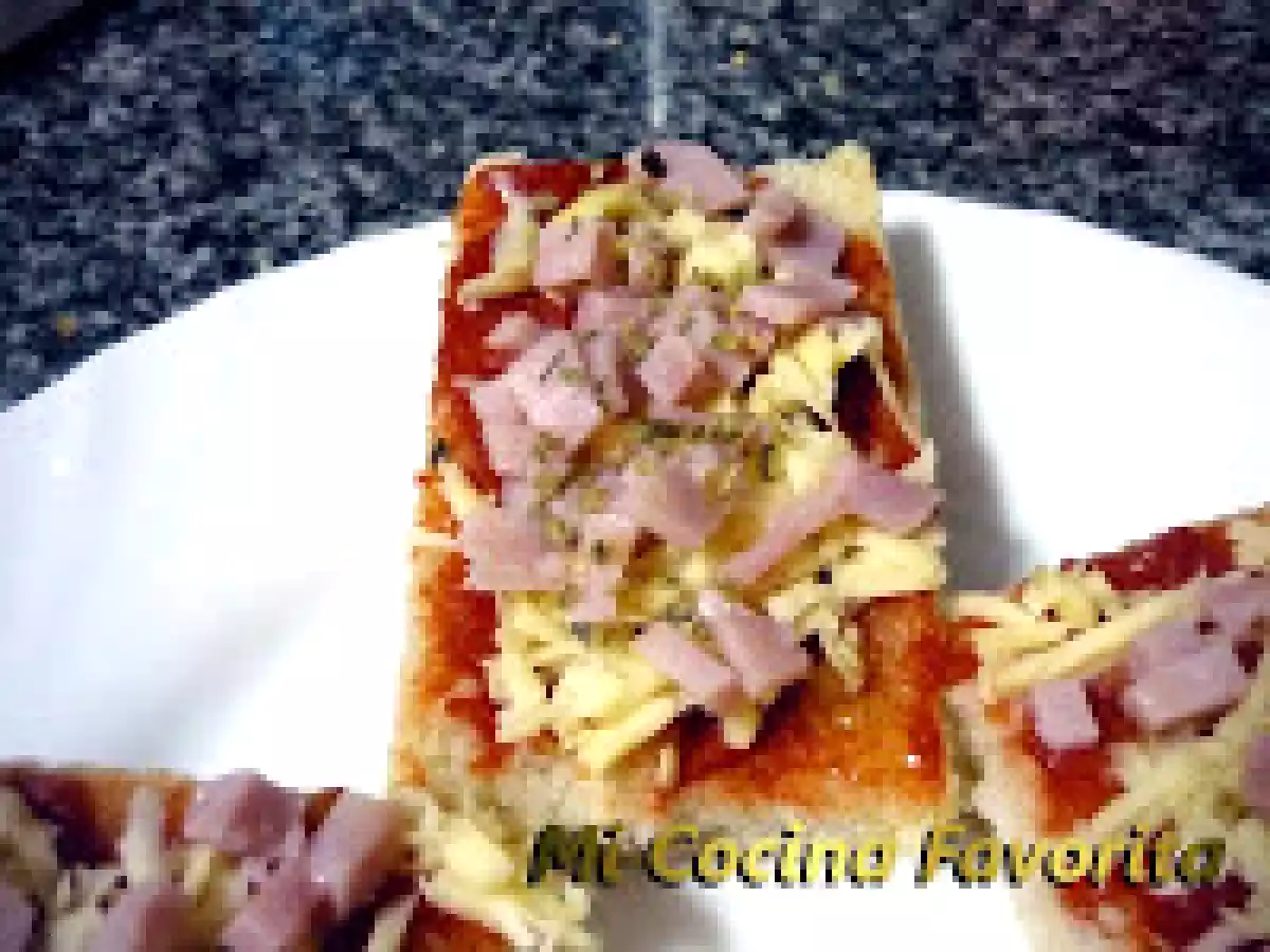 Mini pizzas en baguette - foto 2