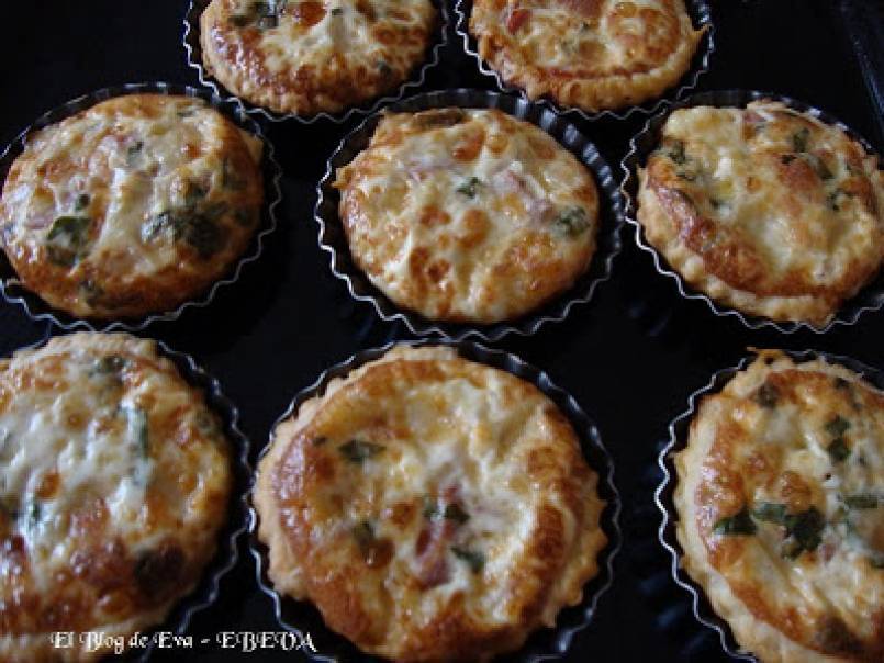 Mini quiches de jamón y queso - foto 2