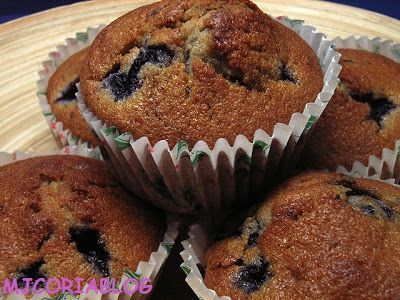 Muffins de arandanos azules - Receta Petitchef