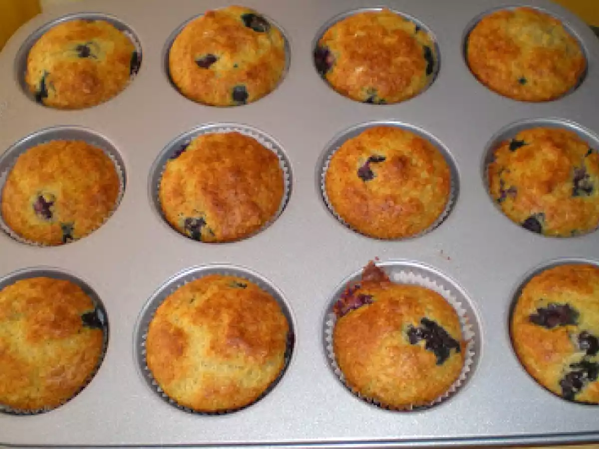Muffins de limón y arándanos super light - foto 2