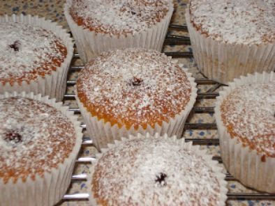 Muffins de platano rellenos de chocolate - foto 2