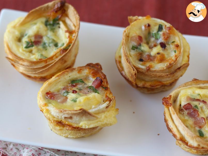 Muffins de tortillas con bacon y mozzarella - foto 6