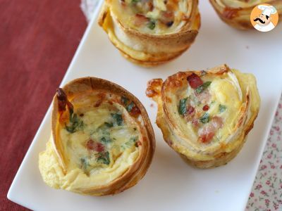 Muffins de tortillas con bacon y mozzarella - foto 3