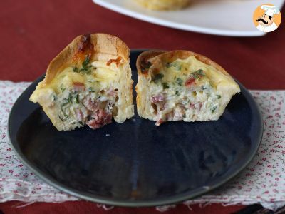 Muffins de tortillas con bacon y mozzarella - foto 5