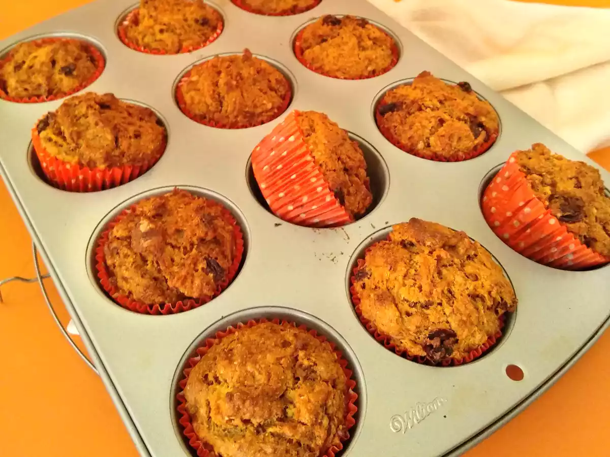 MUFFINS VEGANOS DE PLÁTANO Y ZANAHORIAS - foto 6