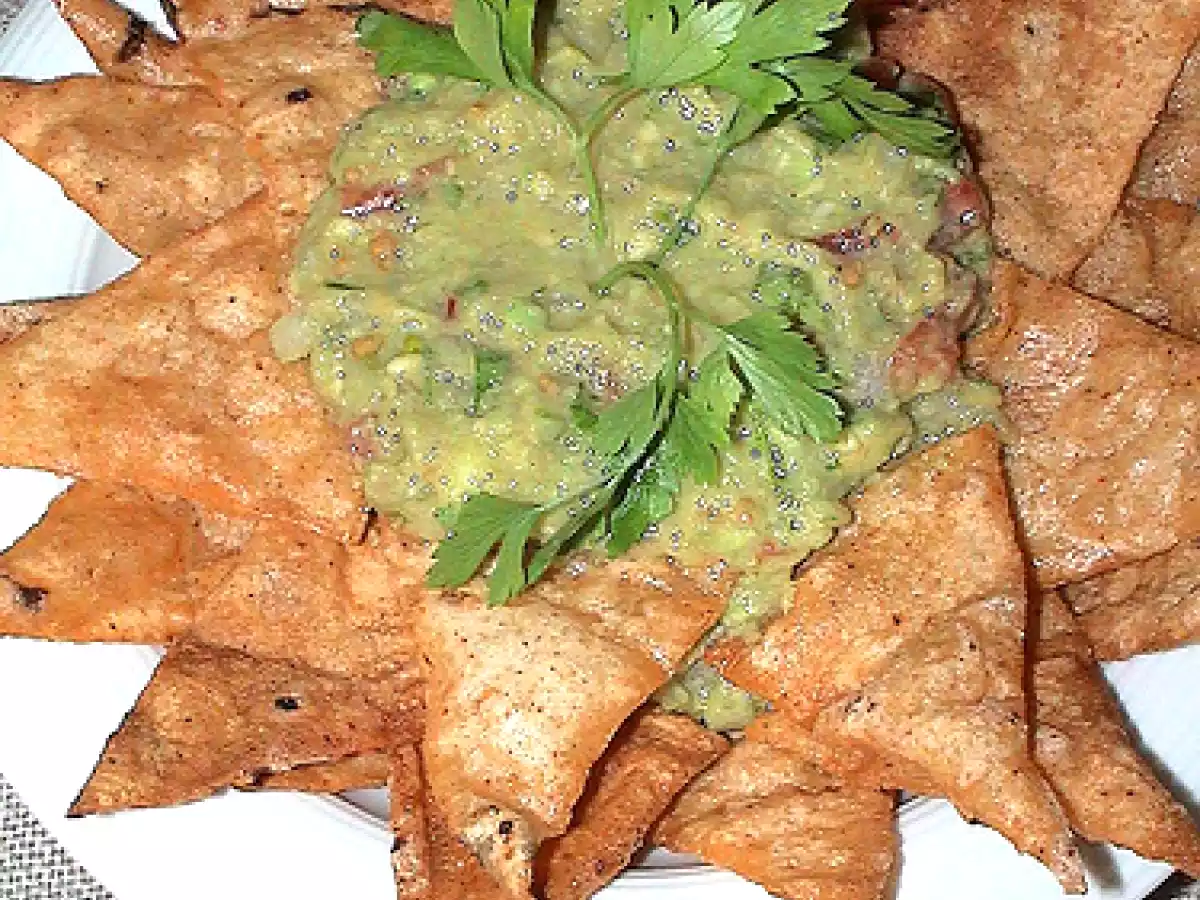 Nachos con Guacamole, Paso a Paso