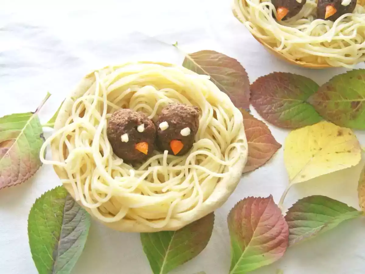 Nidos de pan y espagueti - foto 2