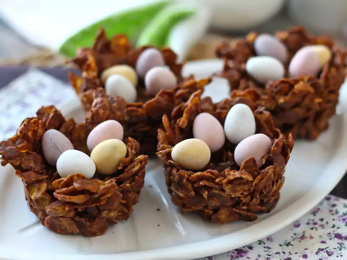 Nidos de Pascua de rocas de chocolate - foto 2