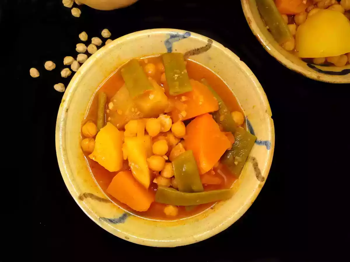 Olla gitana {Potaje tradicional murciano de legumbres y verduras} - foto 4