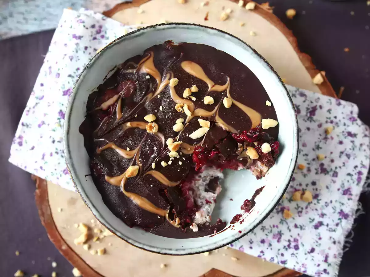 Overnight Oats con frutos rojos y chocolate, ¡un desayuno saludable y delicioso! - foto 3