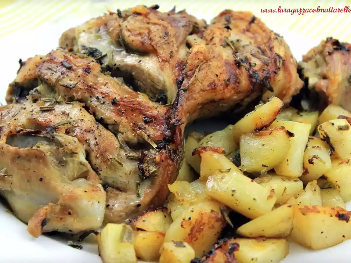 Paletilla de cordero al horno con patatas al romero - foto 2