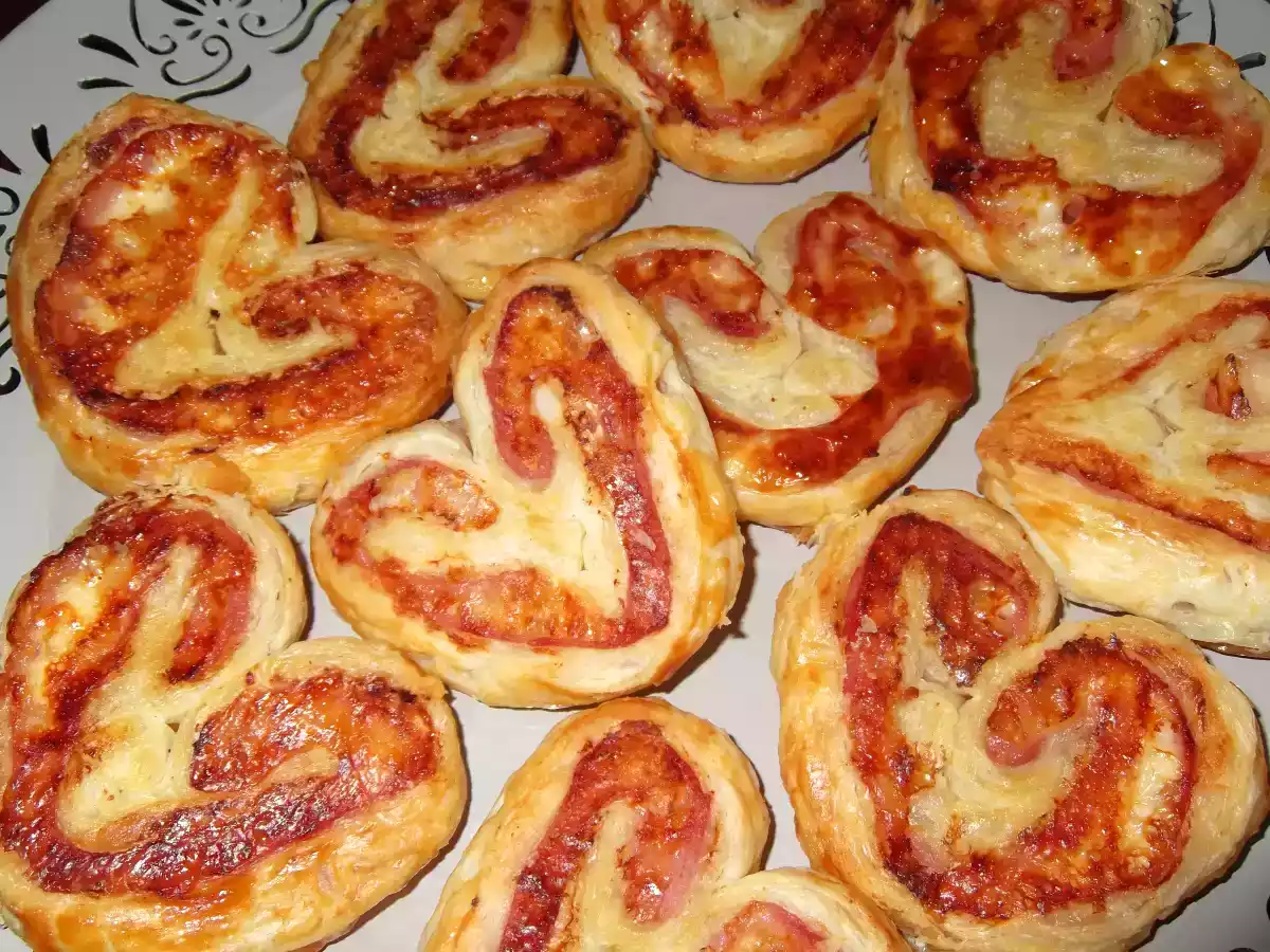 PALMERAS SALADAS DE JAMÓN Y QUESO - foto 2