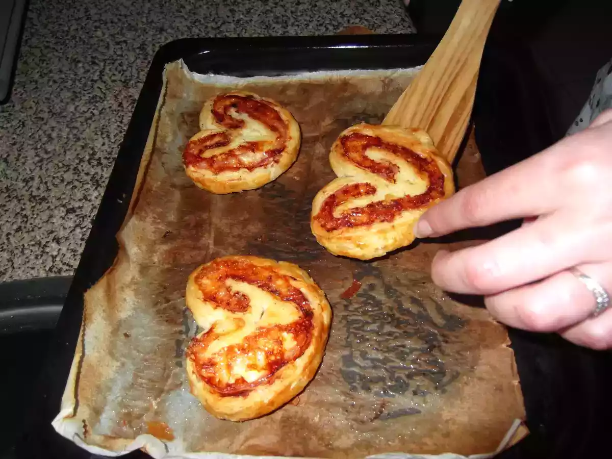 PALMERAS SALADAS DE JAMÓN Y QUESO - foto 3