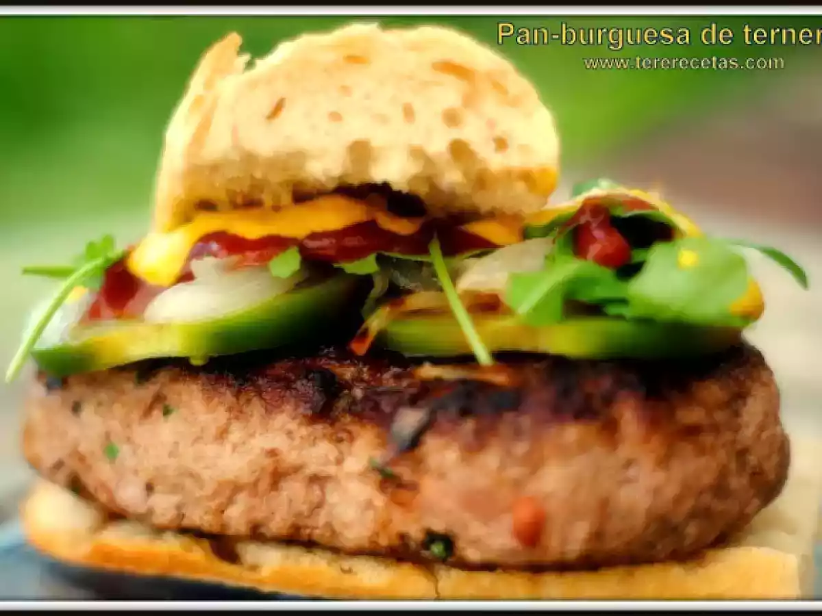 Pan-burguesa de ternera.