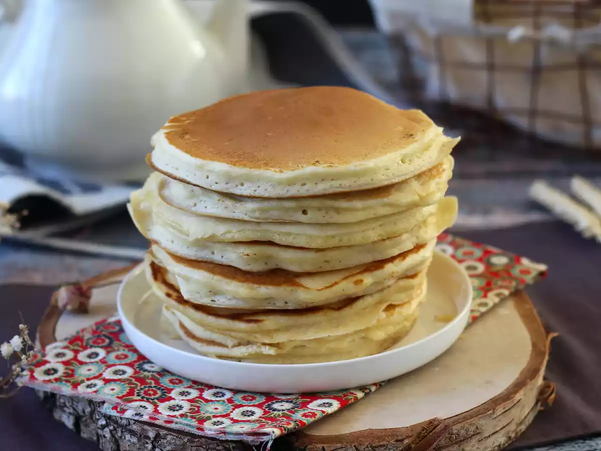 Pancakes americanas mega esponjosas, tortitas