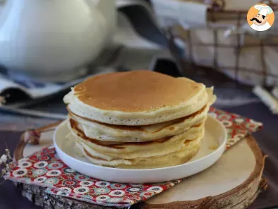 Pancakes americanos caseros a sartén Receta de Sweet Cherry- Cookpad