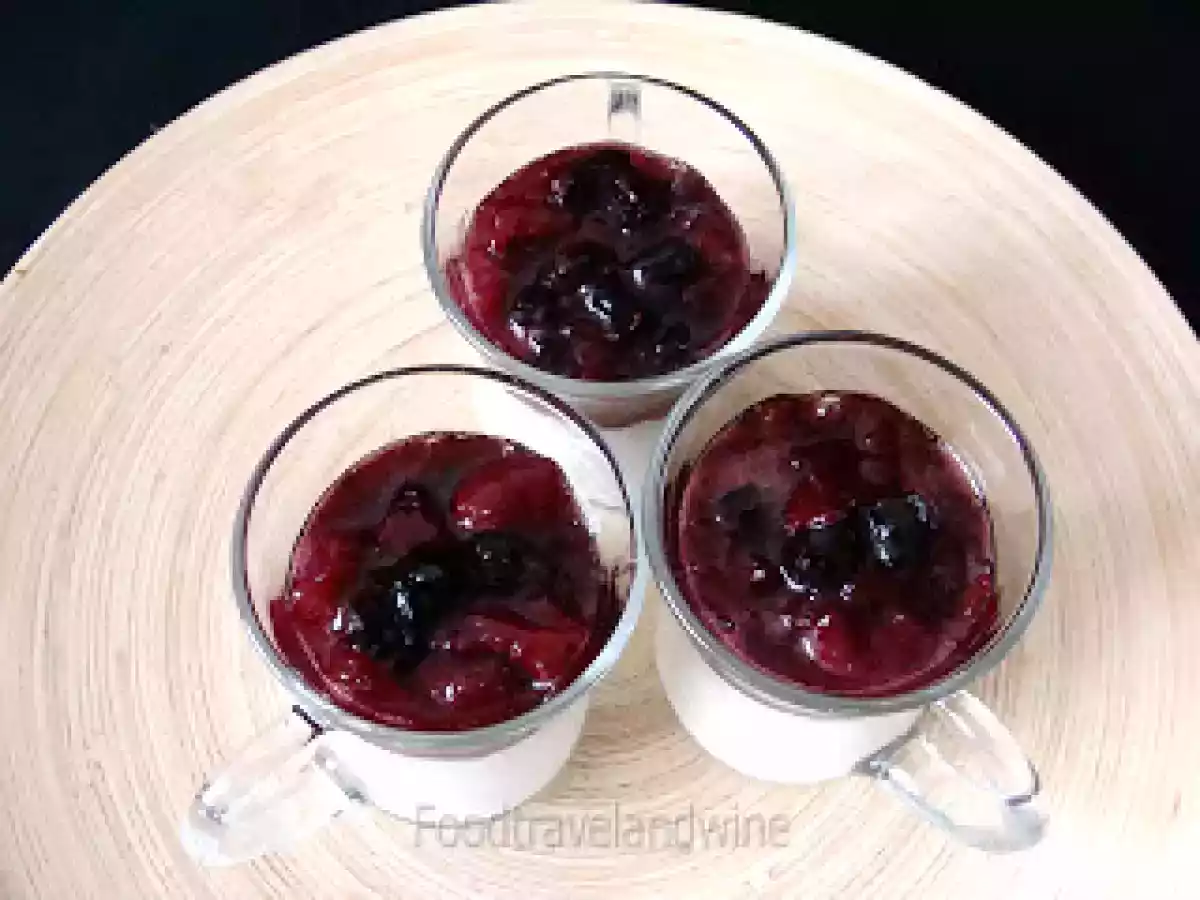 Panna cotta con arándanos - foto 3