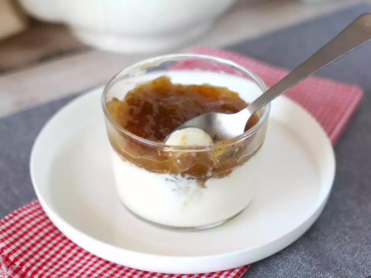 Panna cotta de vainilla con coulis de higo - foto 3