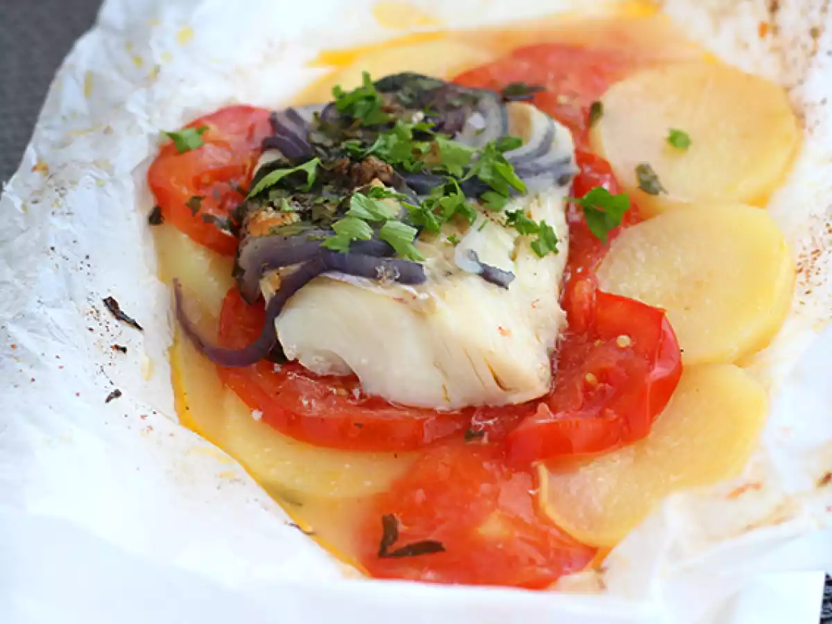 Papillote de bacalao - foto 4