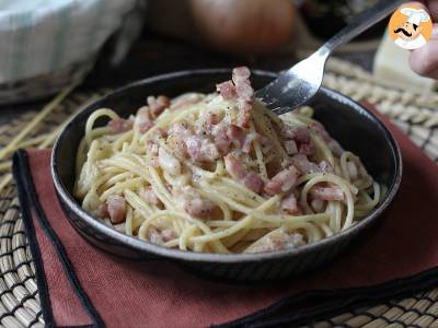 Pasta con bacon: fácil y barata - foto 6