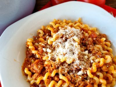 Pasta con ragú a la boloñesa - foto 2