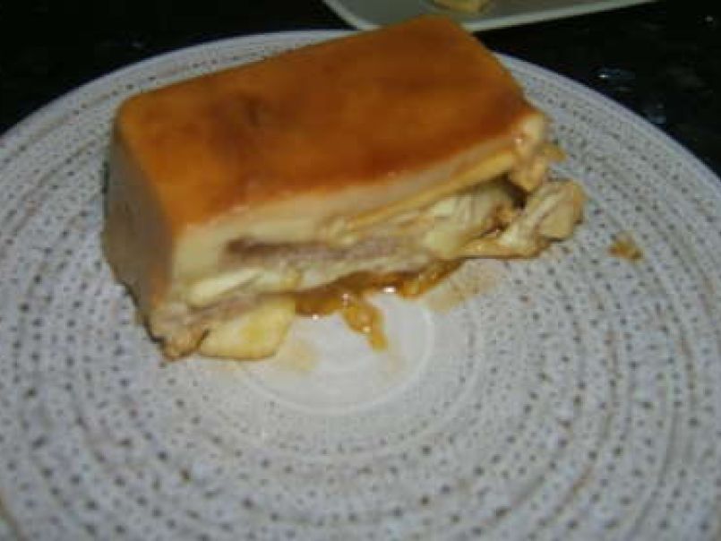 Pastel - flan de manzana con pan de molde. - foto 2