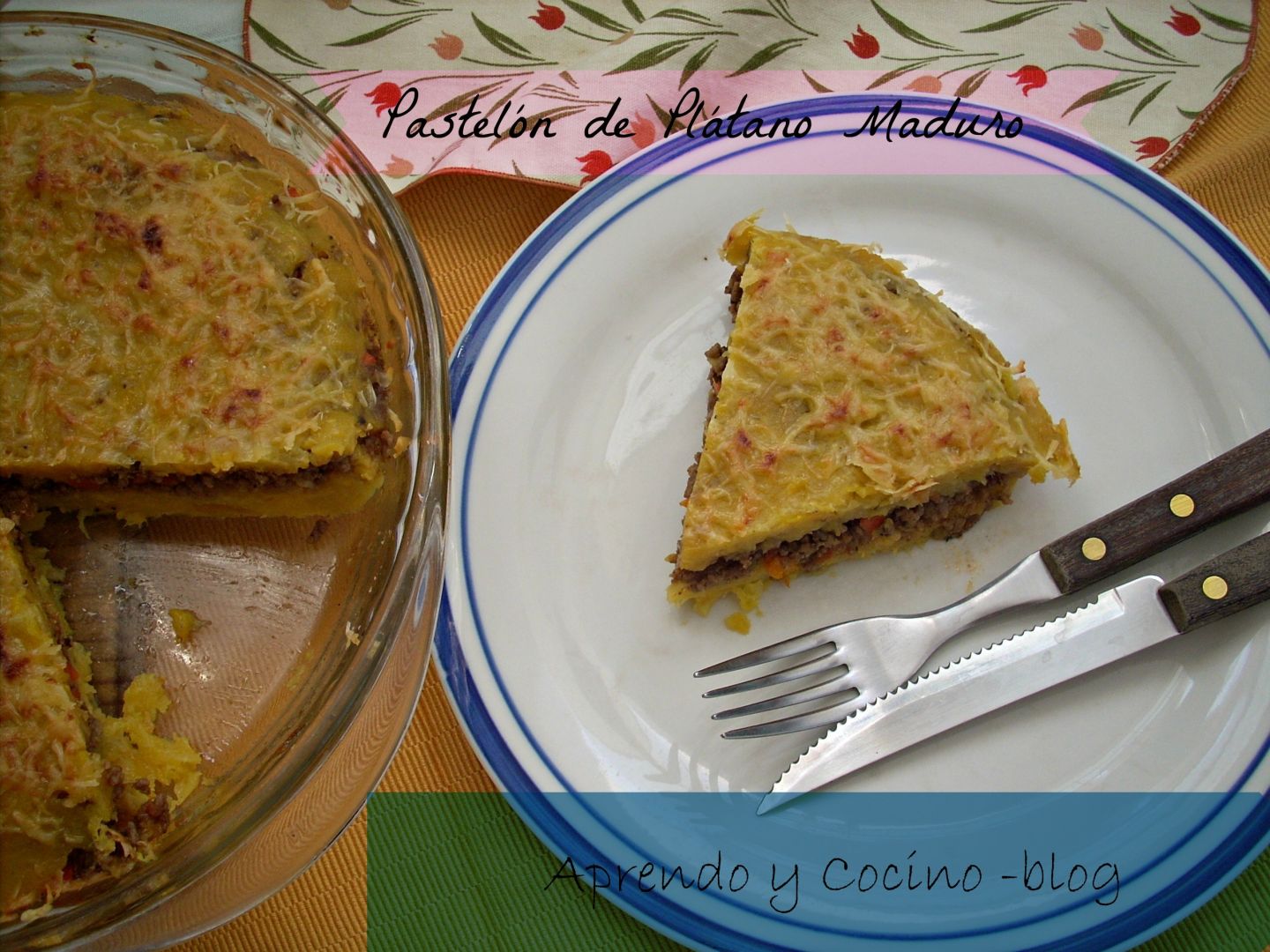 Pastelón de plátano {macho} maduro - Receta Petitchef