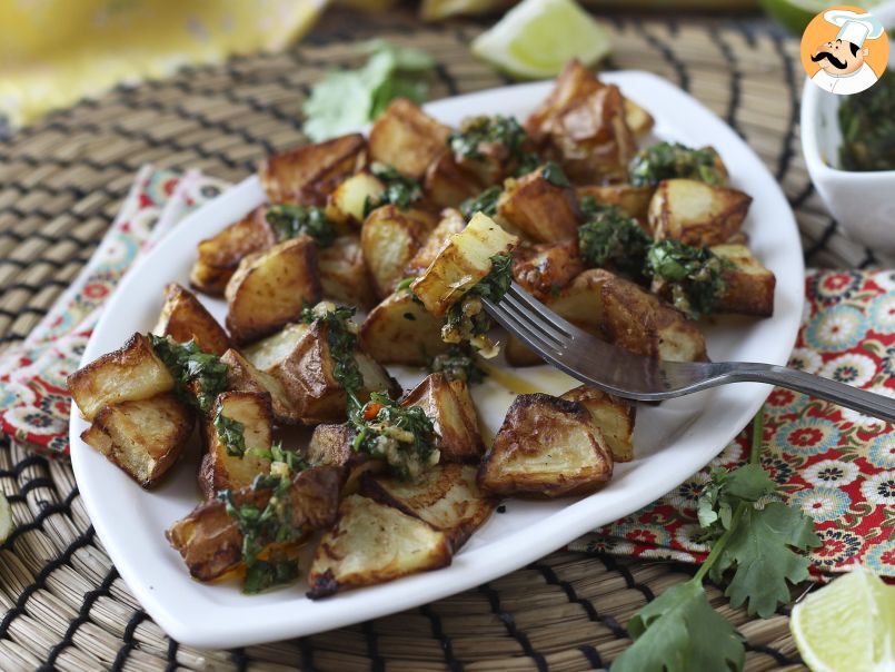 Patatas al horno con chimichurri