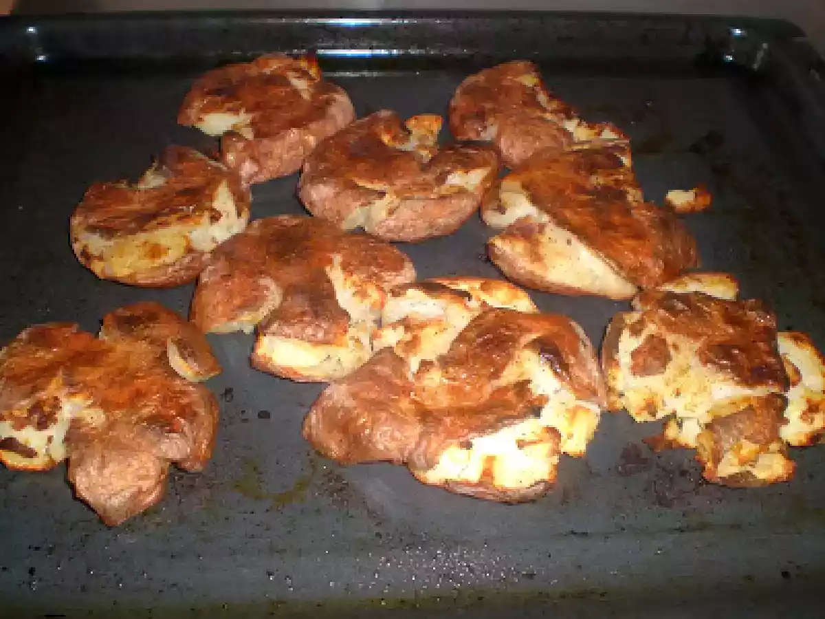 Patatas asadas con vinagre de malta