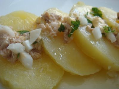 Patatas cocidas con vinagreta - Receta Petitchef