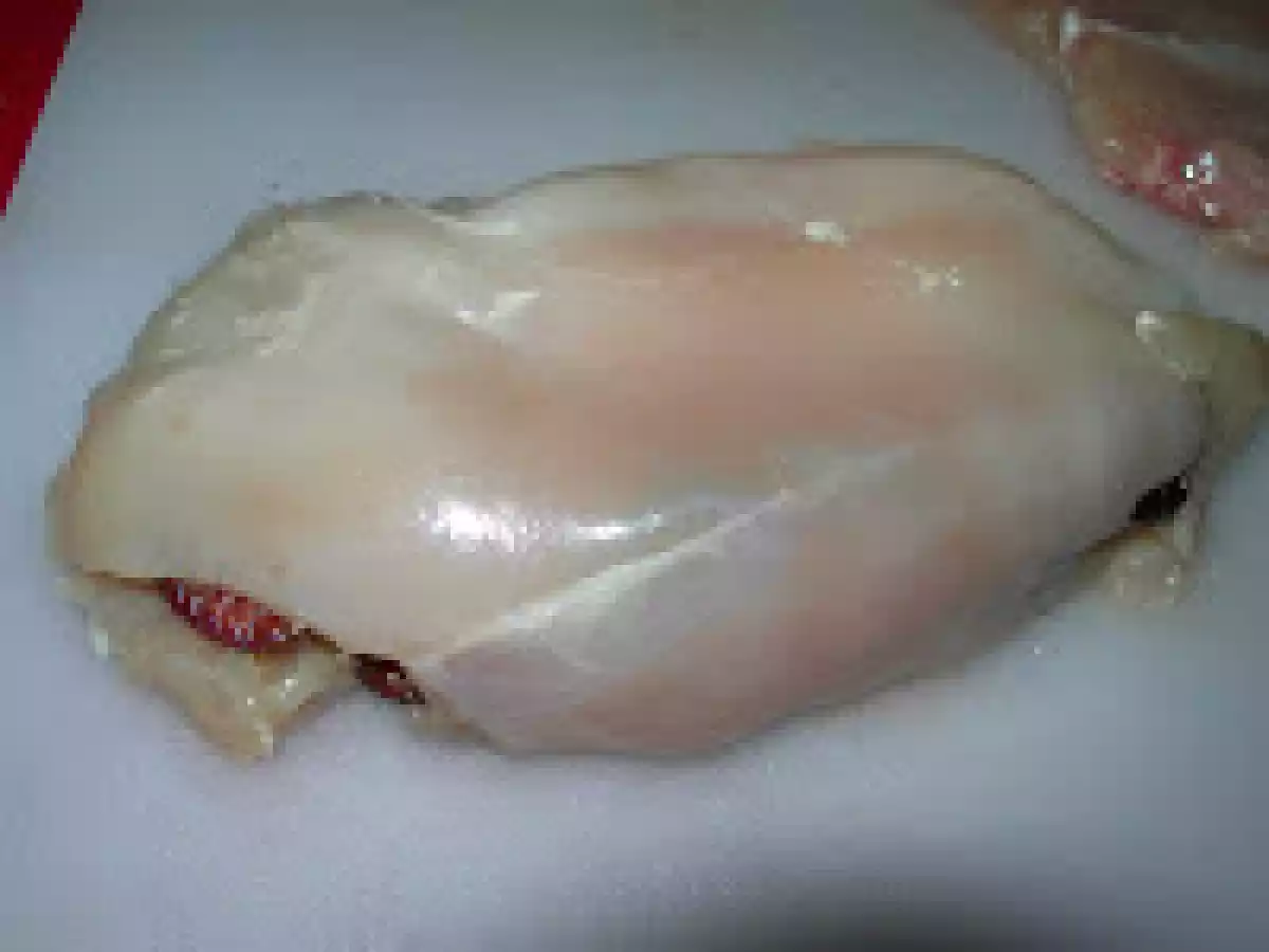 Pechuga de pollo rellena de cerezas en dos versiones. Paso a paso - foto 9