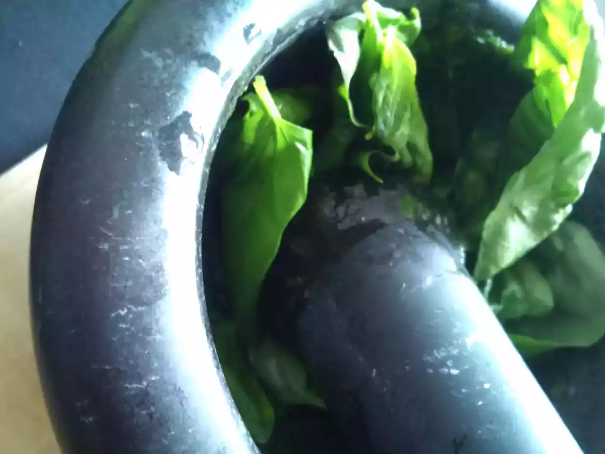Pesto alla genovese ? Salsa Pesto a la genovesa - foto 4