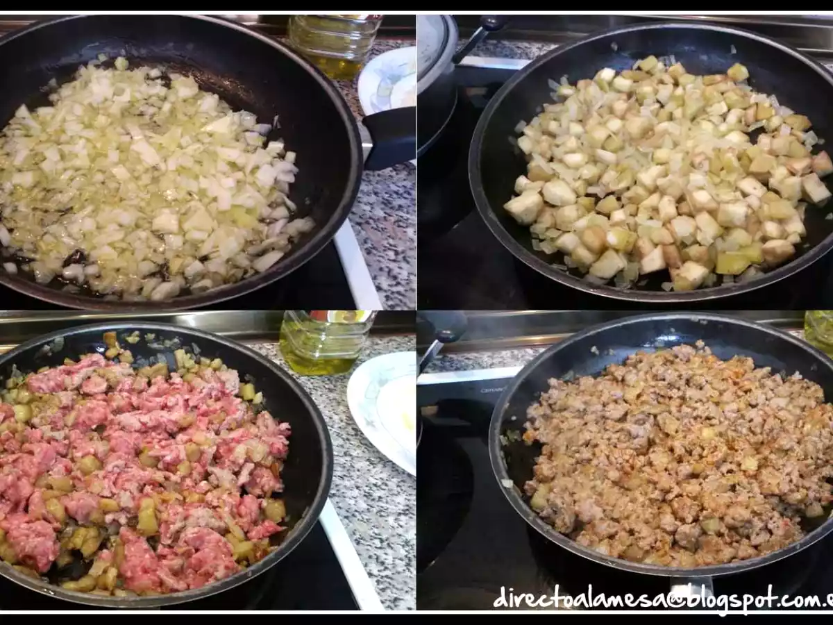 Pimientos del piquillo rellenos de carne y berenjena - foto 2