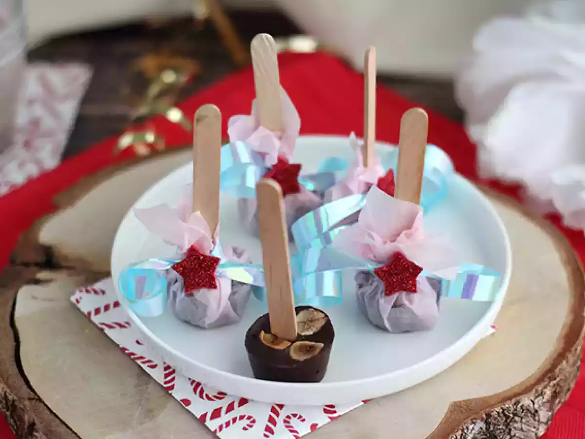 Piruletas de chocolate: chocolate negro + avellanas tostadas - foto 5