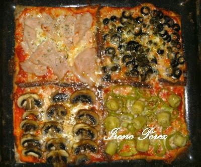 Pizza 4 Estaciones - Receta Petitchef