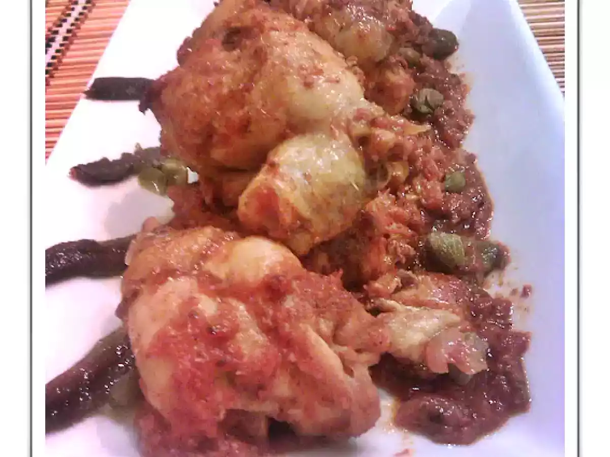 Pollo con Alcaparras y Anchoas