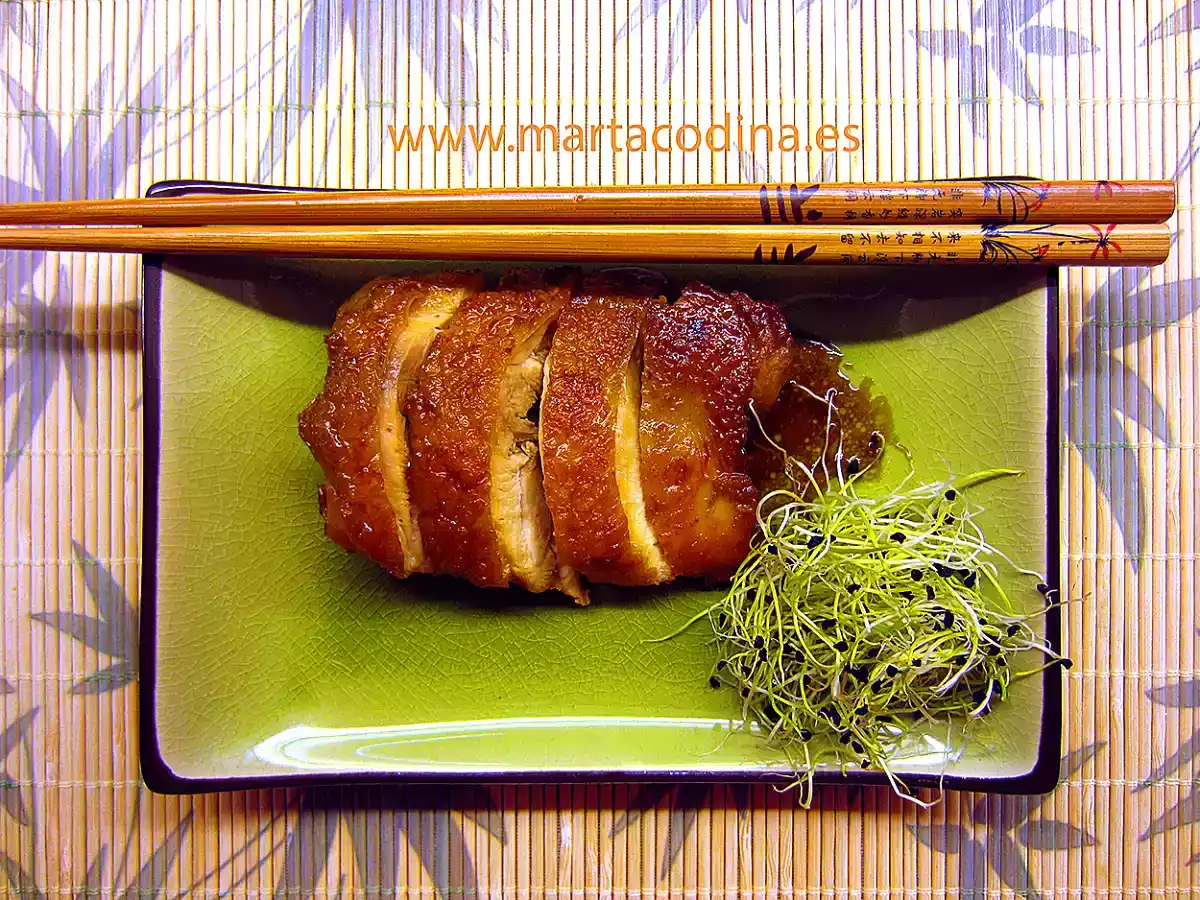 Pollo crujiente al teriyaki