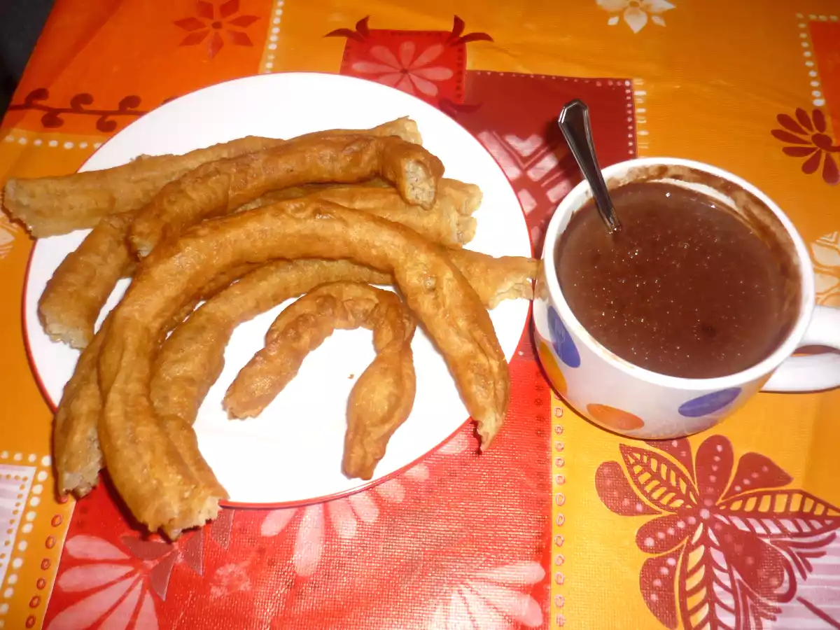 Porras Caseras con chocolate