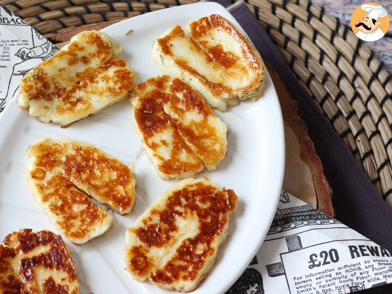 Queso halloumi agridulce a la sartén con miel y romero - foto 4