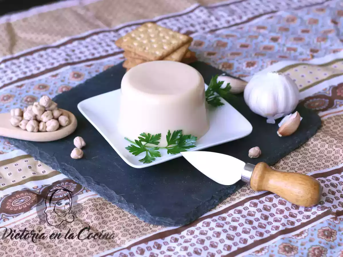 Queso Vegano de Garbanzos