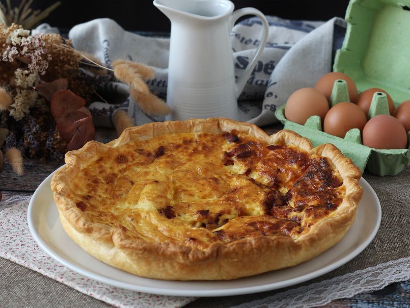 Quiche lorraine, receta original