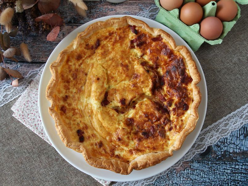 Quiche lorraine, receta original - foto 2