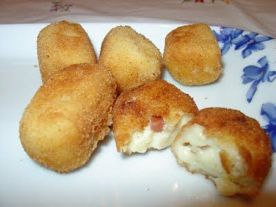 Recetas comida croquetas de jamon y queso - Receta Petitchef