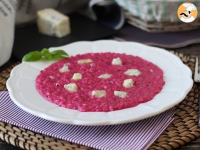 Risotto de remolacha y gorgonzola: una explosión de color y sabor