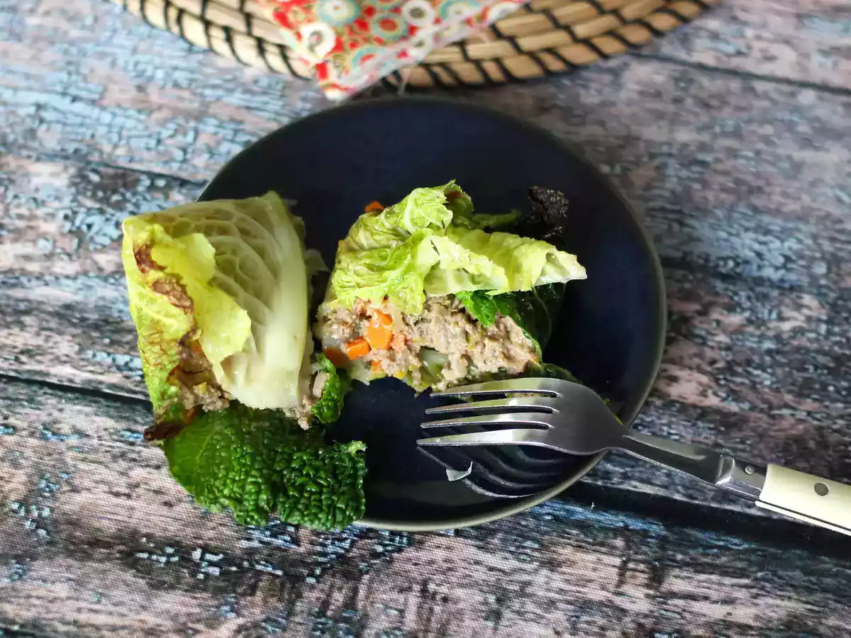 Rollos de col rellenos de carne picada - foto 3