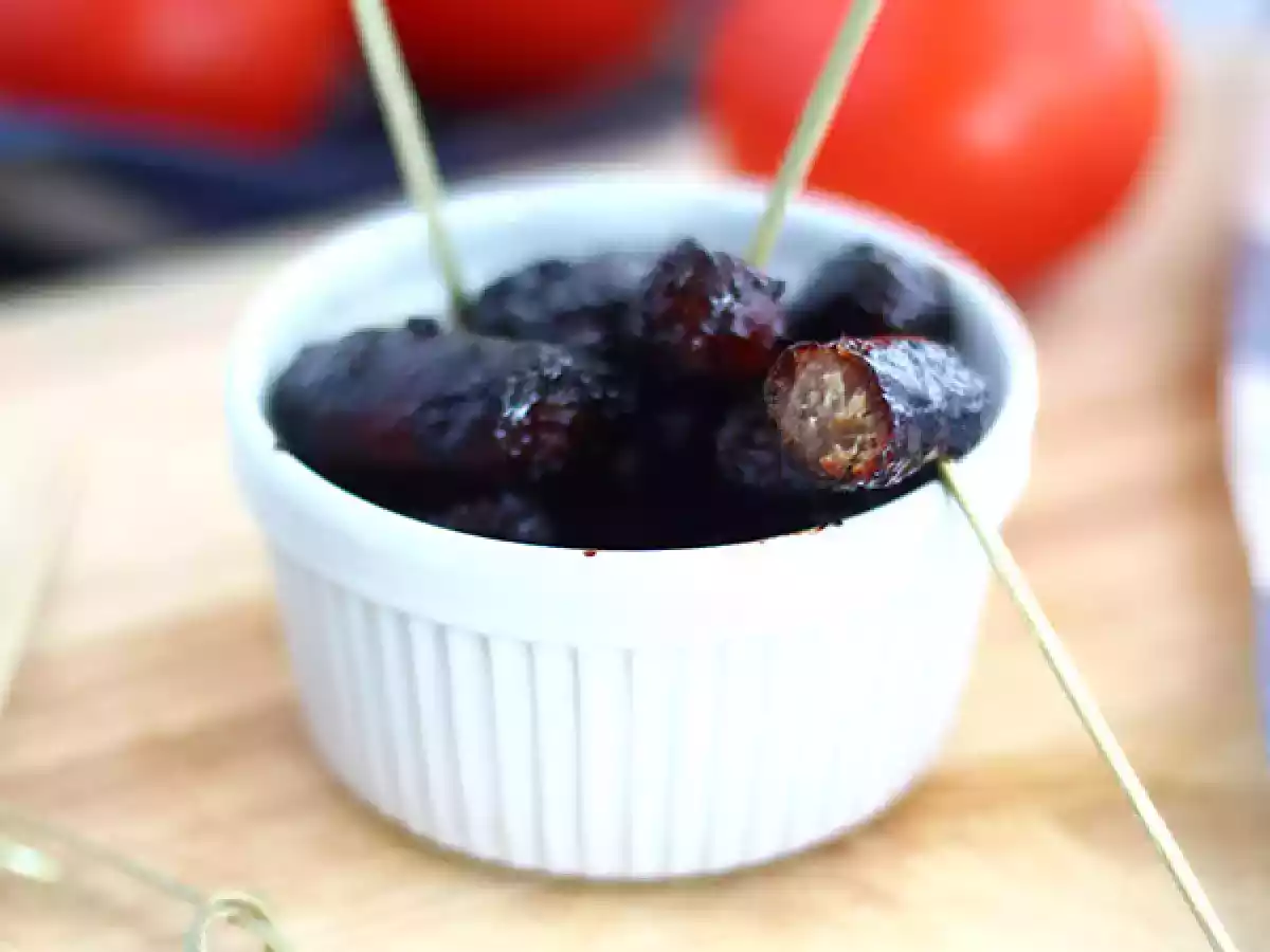 Salchichas caramelizadas con soja y miel - foto 2