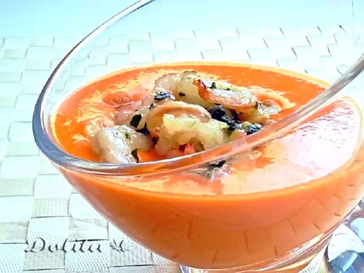 Salmorejo de pimientos del piquillo