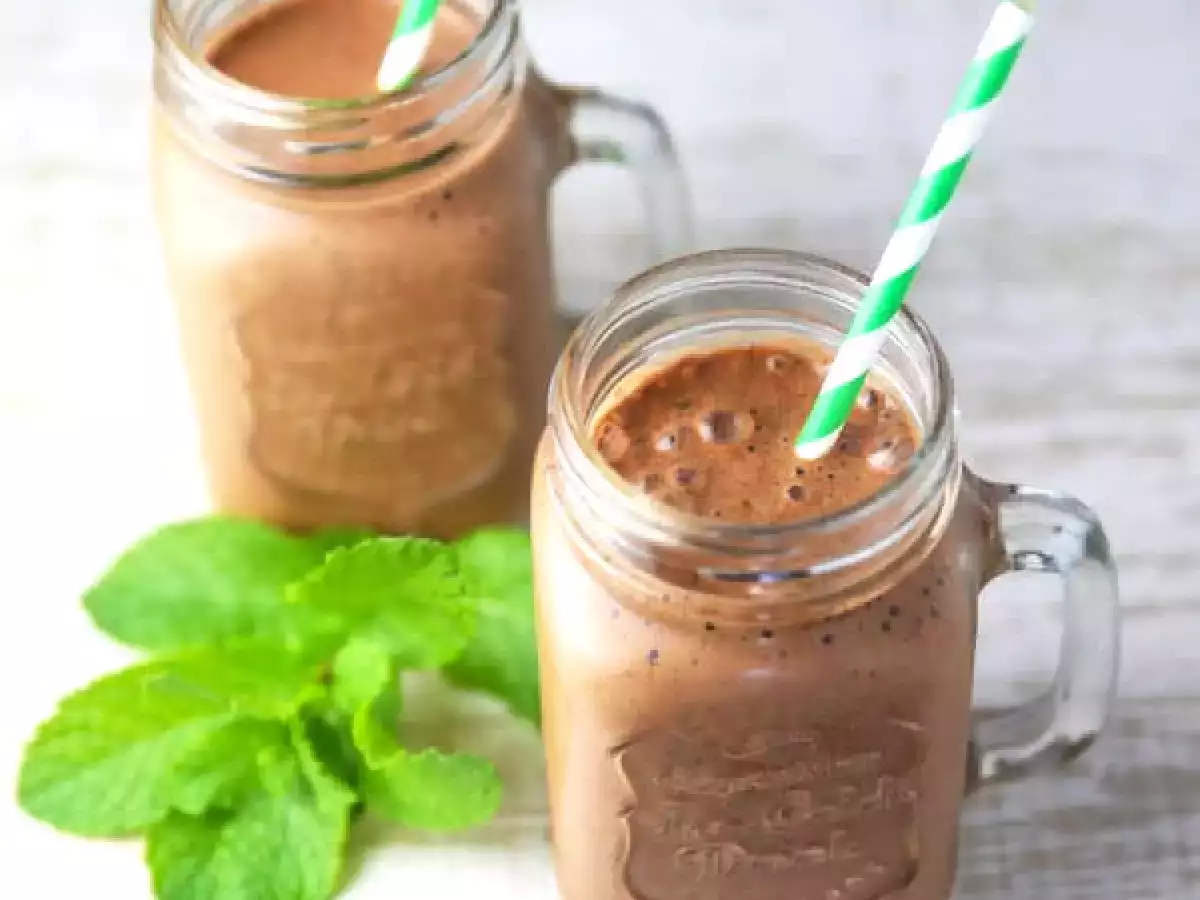 Smoothie de chirimoya sabor menta-choc