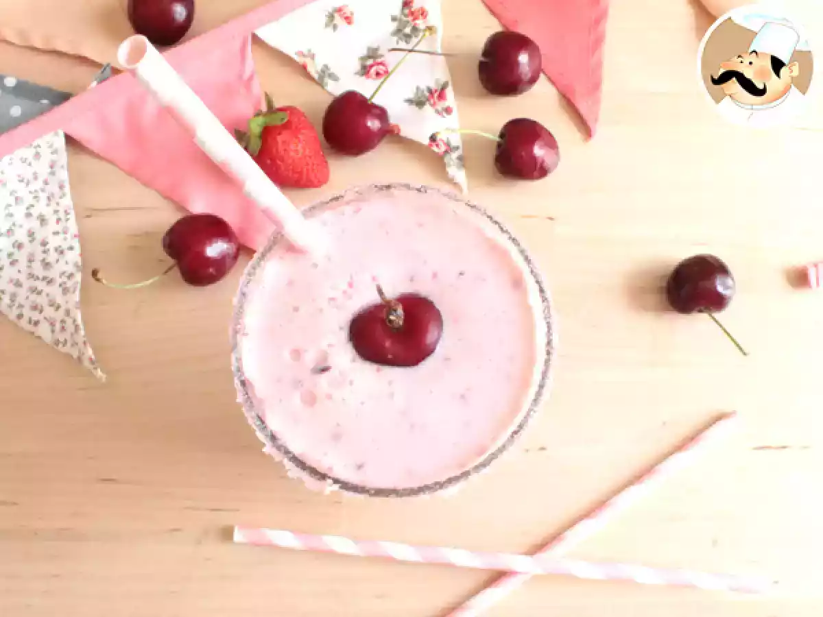 Smoothie de Fresas y Cerezas