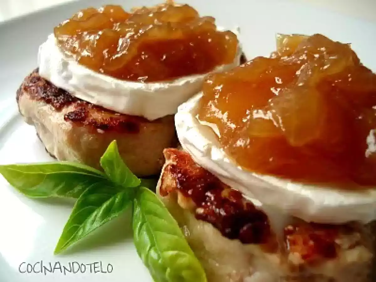 Solomillo con queso de cabra y cebolla caramelizada exprés - foto 2